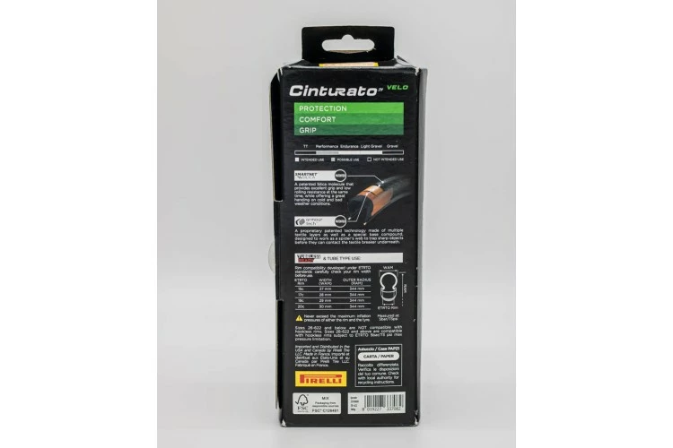 CUBIERTA PIRELLI CINTURATO VELO TLR 700X28 4 CUBIERTA PIRELLI CINTURATO VELO TLR 700X28 - Imagen 4